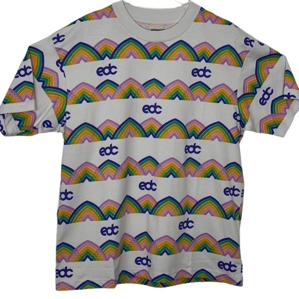 NWT Insomniac festival graphic white multi color T-shirt M EDC
Unisex